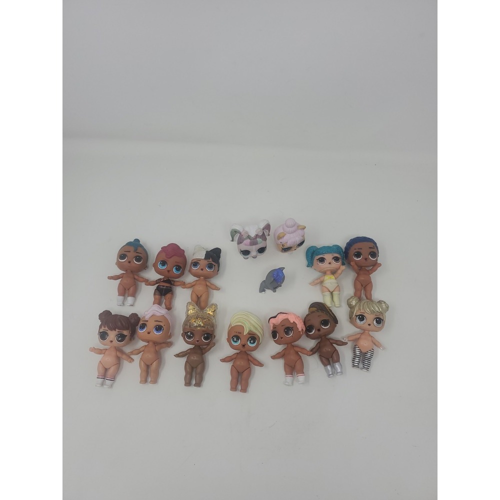 LOL SURPRISE DOLLS LOT PVC Mini L.O.L. Figurines Lot Of 15 Dolls / Pets